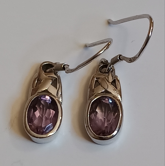 Celtic Amethyst Bracelet/ Earrings/ Pendant Set - Picture 4 of 8